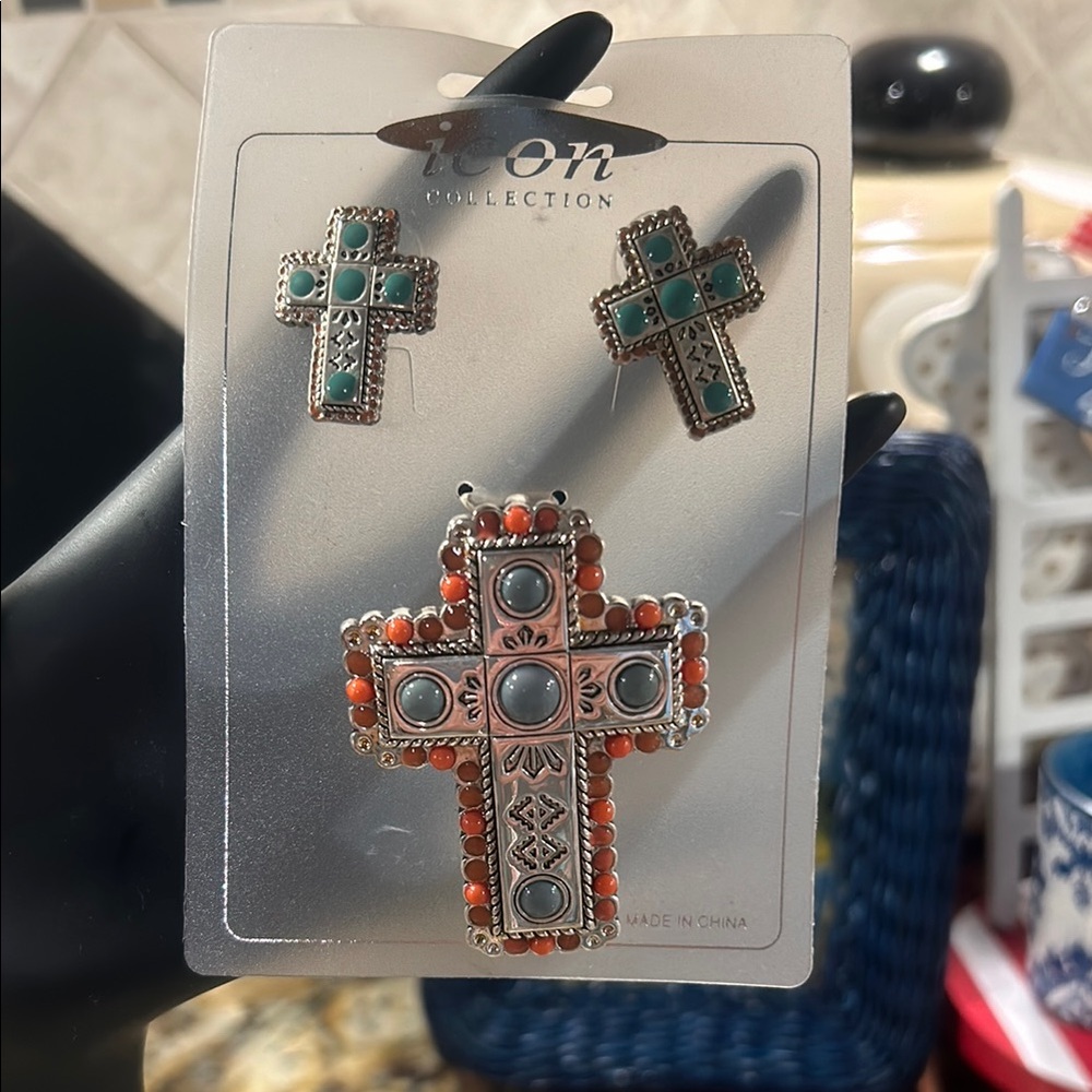 Icon Collection Cross Jewelry Set